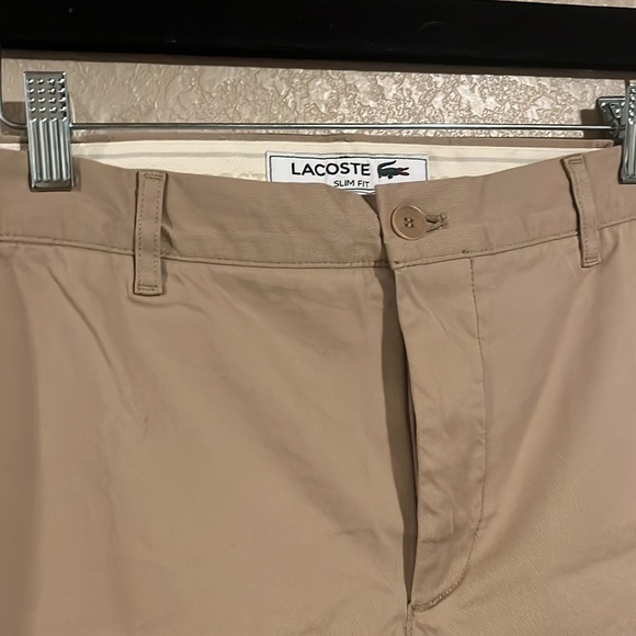 Men's Slim Fit Stretch Cotton Bermuda Shorts size US 42 color beige - Picture 7 of 10